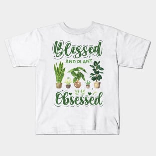 Blessed and Plant Obsessed Kids T-Shirt